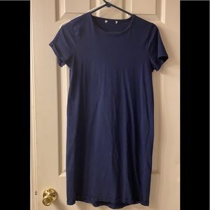 Jcrew navy T-shirt dress size small